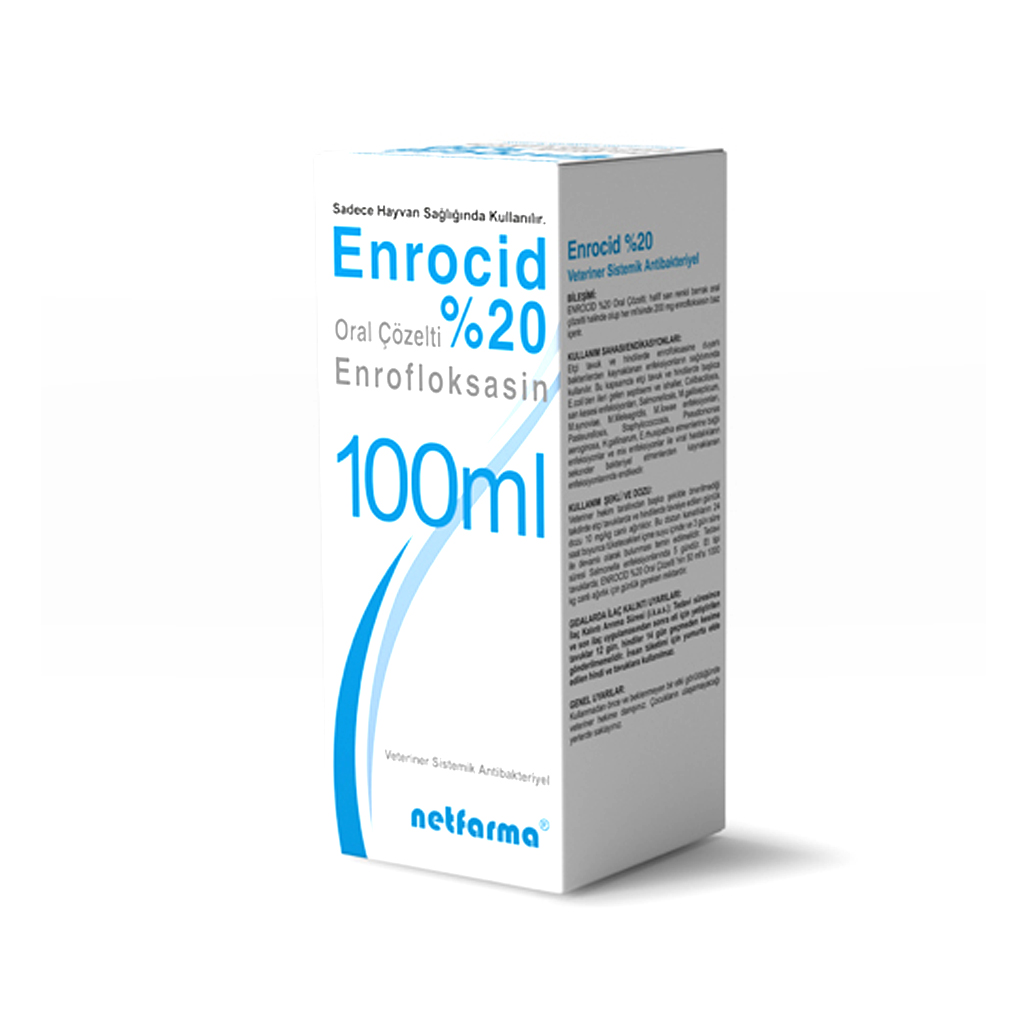 Enrocid %20 || Barkar Veteriner Ecza Deposu - Kanatlı Veteriner Sağlık Hizmetleri
